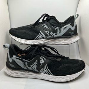 New Balance Sz 13 Fresh Foam Tempo Running Shoes Black Gray White Men